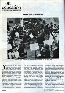 Musical America May 1978 Minnesota Youth Symphony Article Page 1