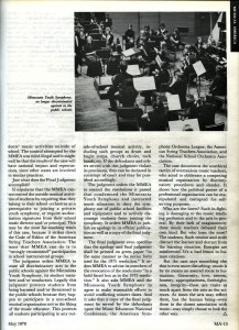 Musical America May 1978 Minnesota Youth Symphony Article Page 2