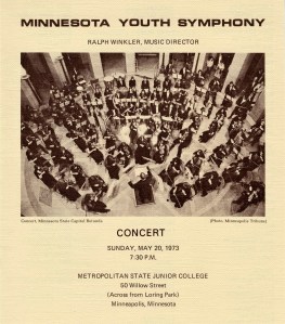 MYS Concert Program May 1973