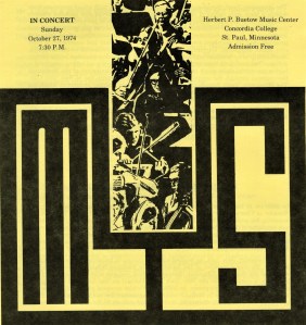 MYS Concert Program October 27 1974